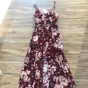 Cutout maxi dress